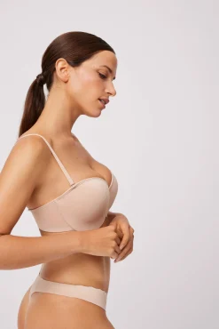 Sujetador sin tirantes multiposición nude<Ysabel Mora Hot