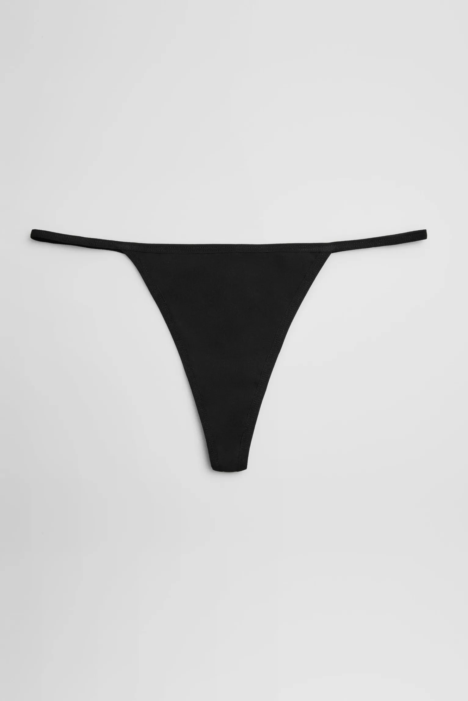 Tanga de hilo algodón negro<Ysabel Mora Clearance
