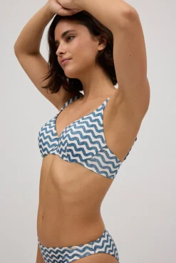 Top bikini ondas tirantes anchos ondas copa C<Ysabel Mora Best