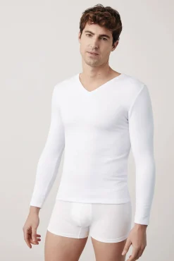 TÉRMICO Camiseta interior cuello pico manga larga<Ysabel Mora Discount