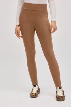 TÉRMICO Leggings afelpados efecto piel camel<Ysabel Mora Sale