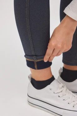TÉRMICO Leggings afelpados efecto vaquero skinny marino<Ysabel Mora Online