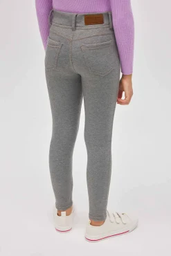 TÉRMICO Leggings afelpados niña efecto vaquero gris<Ysabel Mora Online