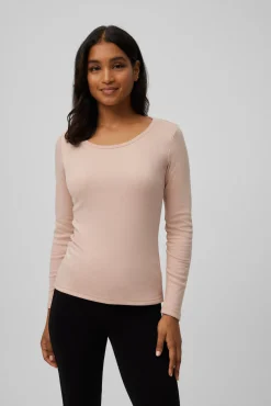 TÉRMICO LIGERO Camiseta algodón manga larga cuello redondo<Ysabel Mora Outlet