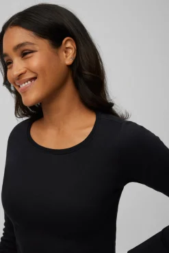 TÉRMICO LIGERO Camiseta algodón manga larga cuello redondo<Ysabel Mora Best