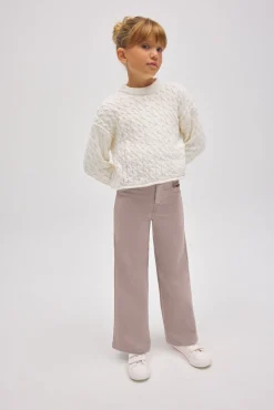 TÉRMICO LIGERO Pantalón niña ancho detalle bolsillos<Ysabel Mora Discount