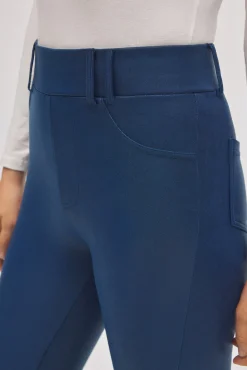 TÉRMICO Pantalón afelpado elástico efecto piel skinny azul<Ysabel Mora Clearance