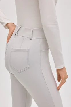 TÉRMICO Pantalón afelpado elástico efecto piel skinny marfil<Ysabel Mora New