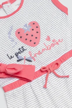 Vestido bebé sin mangas y bandana Framboise<Ysabel Mora Online