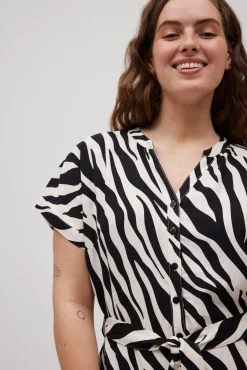 Vestido midi camisero animal print<Ysabel Mora Sale