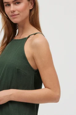 Vestido midi tirantes verde<Ysabel Mora Outlet