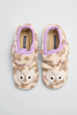 Zapatillas de casa bebé jirafa con velcro<Ysabel Mora Sale