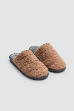 Zapatillas de casa con borreguito exterior<Ysabel Mora Clearance