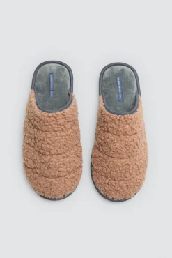 Zapatillas de casa con borreguito exterior<Ysabel Mora Clearance