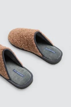 Zapatillas de casa con borreguito exterior<Ysabel Mora Clearance