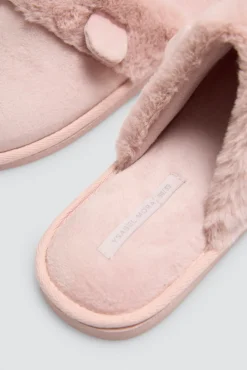 Zapatillas de casa orejas 3D y pelo<Ysabel Mora Clearance