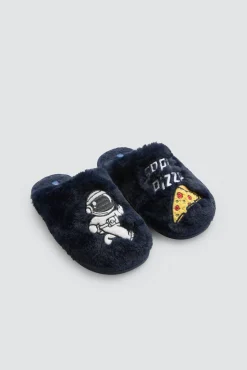Zapatillas de casa pelo astronauta y pizza<Ysabel Mora Online