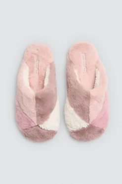 Zapatillas de casa pelo contraste texuras y colores<Ysabel Mora Sale
